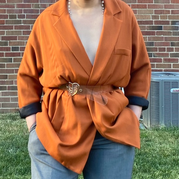 Orange Forever 21 Blazer - Picture 2 of 4